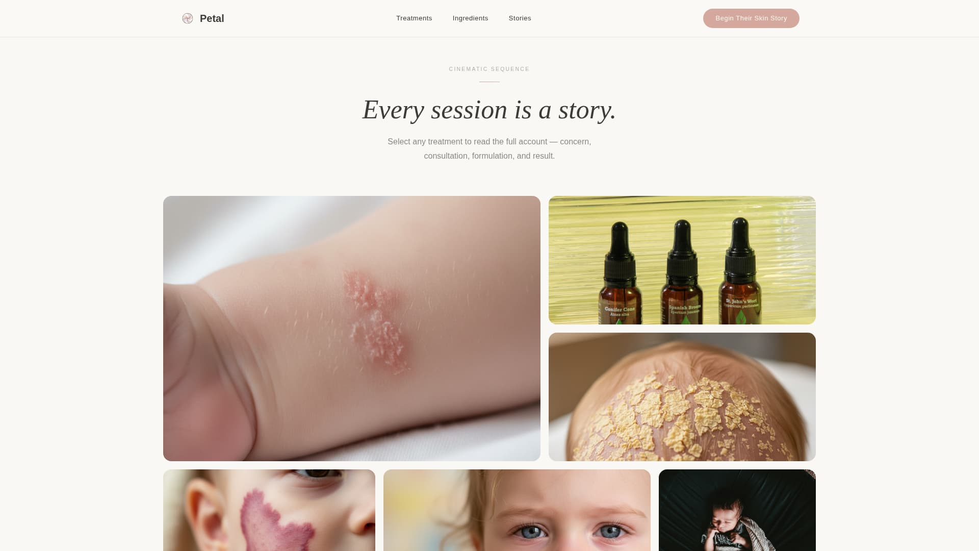 Petal - Luxe Aesthetician Landing Page Template