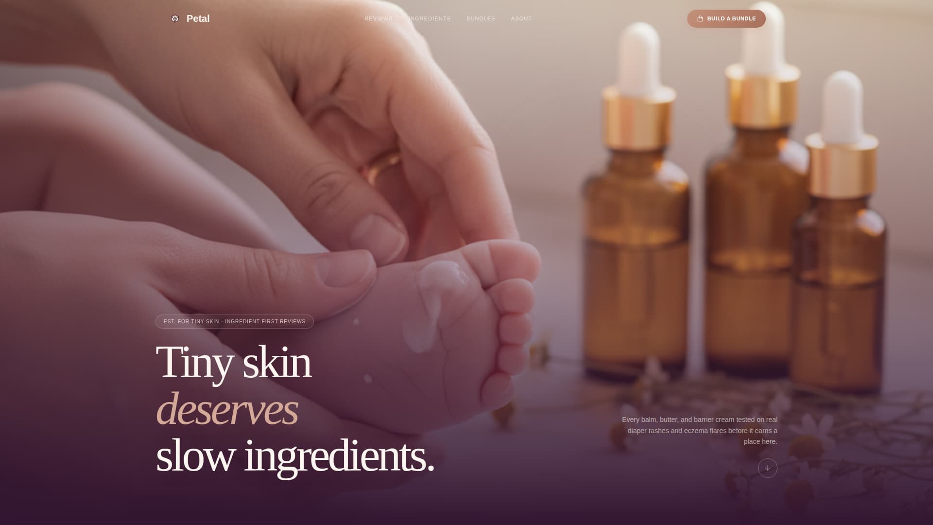 Petal - Gentle Babybeauty Landing Page Template