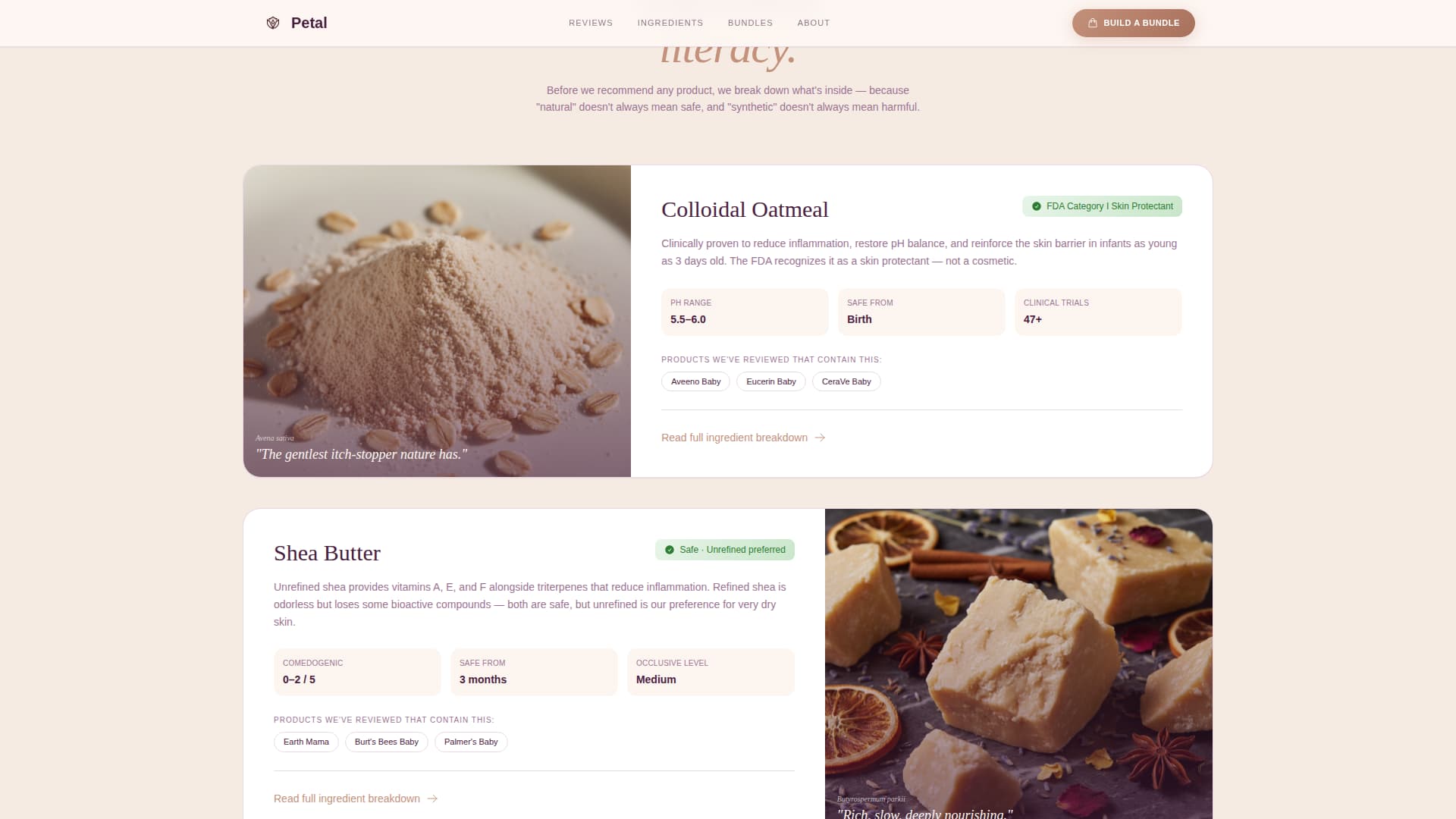 Petal - Gentle Babybeauty Landing Page Template