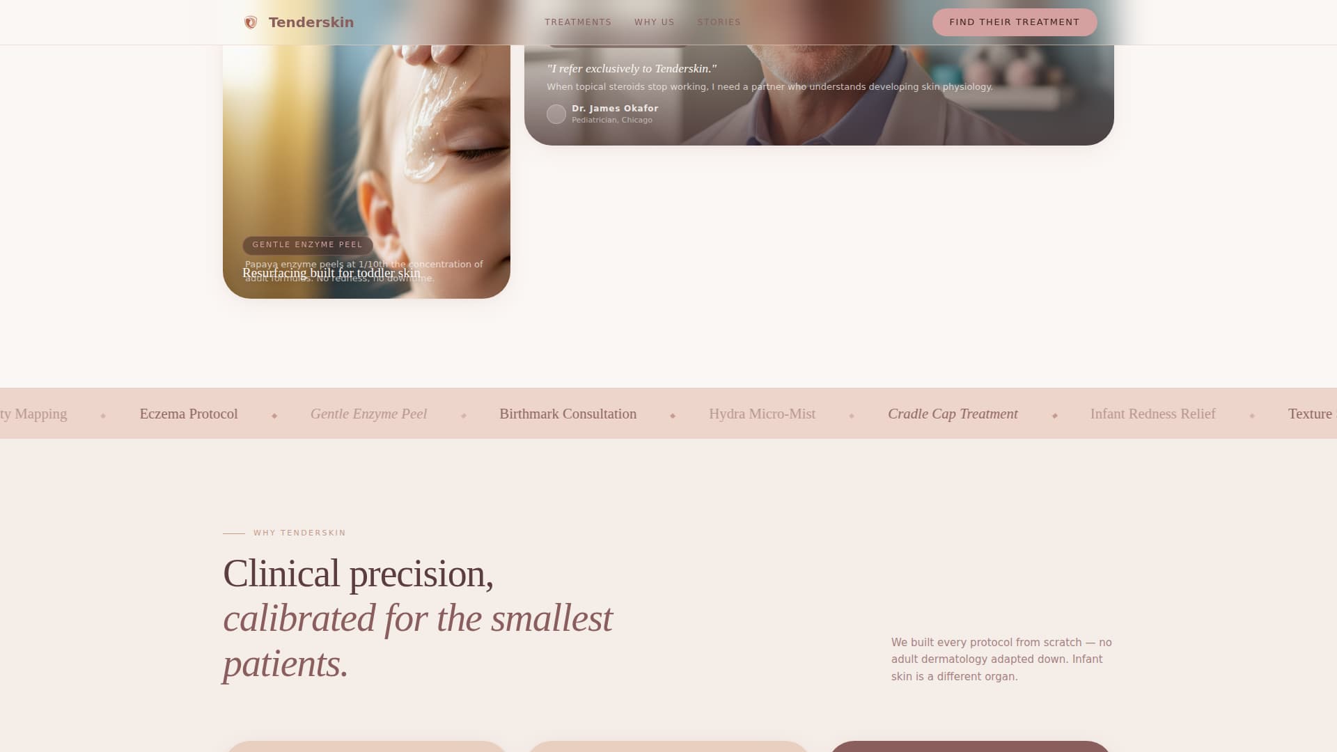 Tenderskin - Gentle Pediatricskincare Landing Page Template