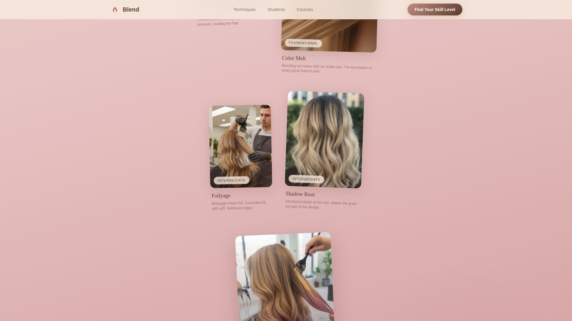 Blend - Immersive Balayage Landing Page Template