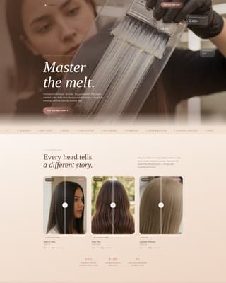 Blend - Immersive Balayage Landing Page Template