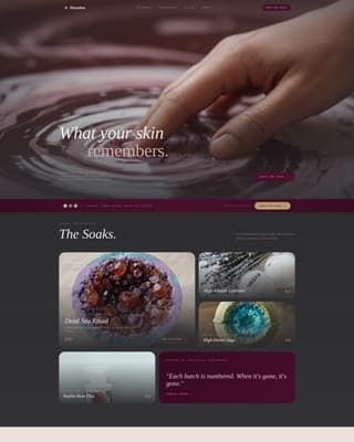Dissolve - Luxe Bathbomb Landing Page Template