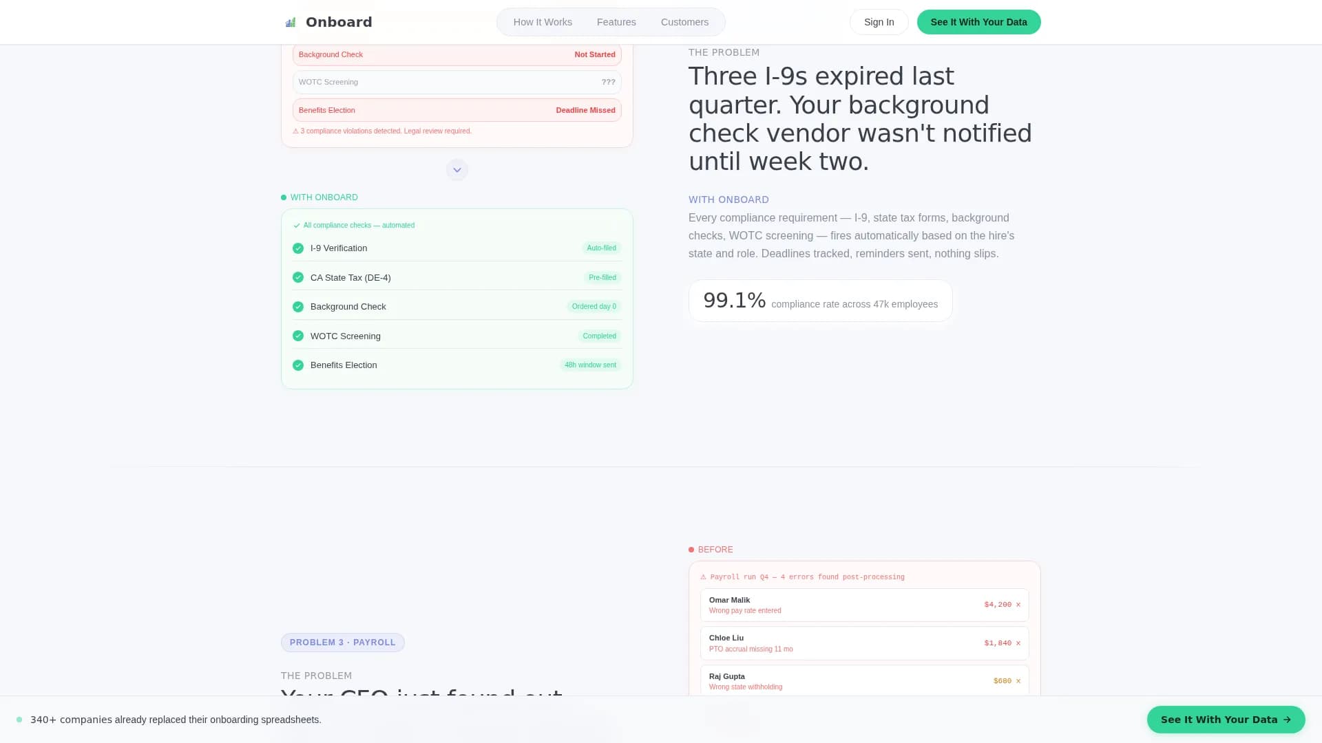 Onboard - Seamless HR Landing Page Template