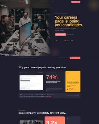 Hearth - Career Page Landing page Template