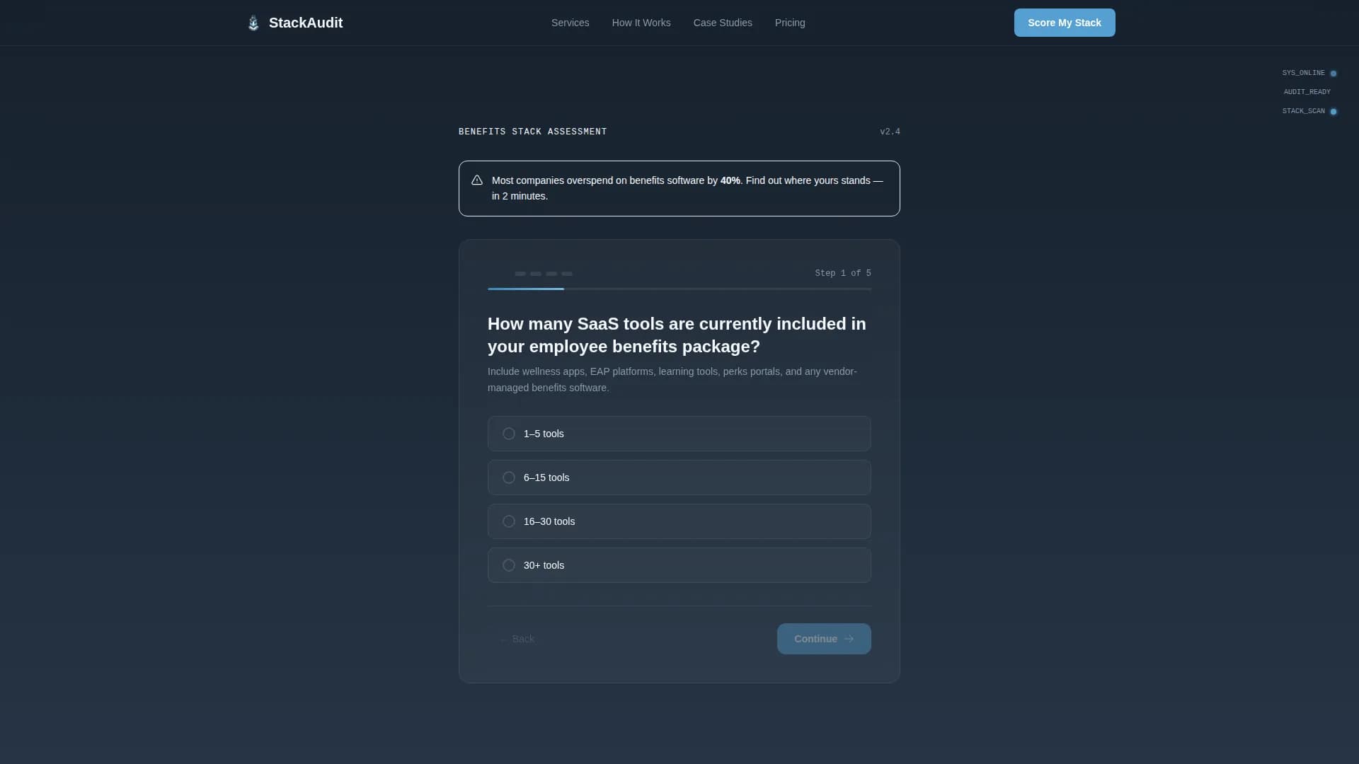 Audit - Benefits Consulting Landing page Template