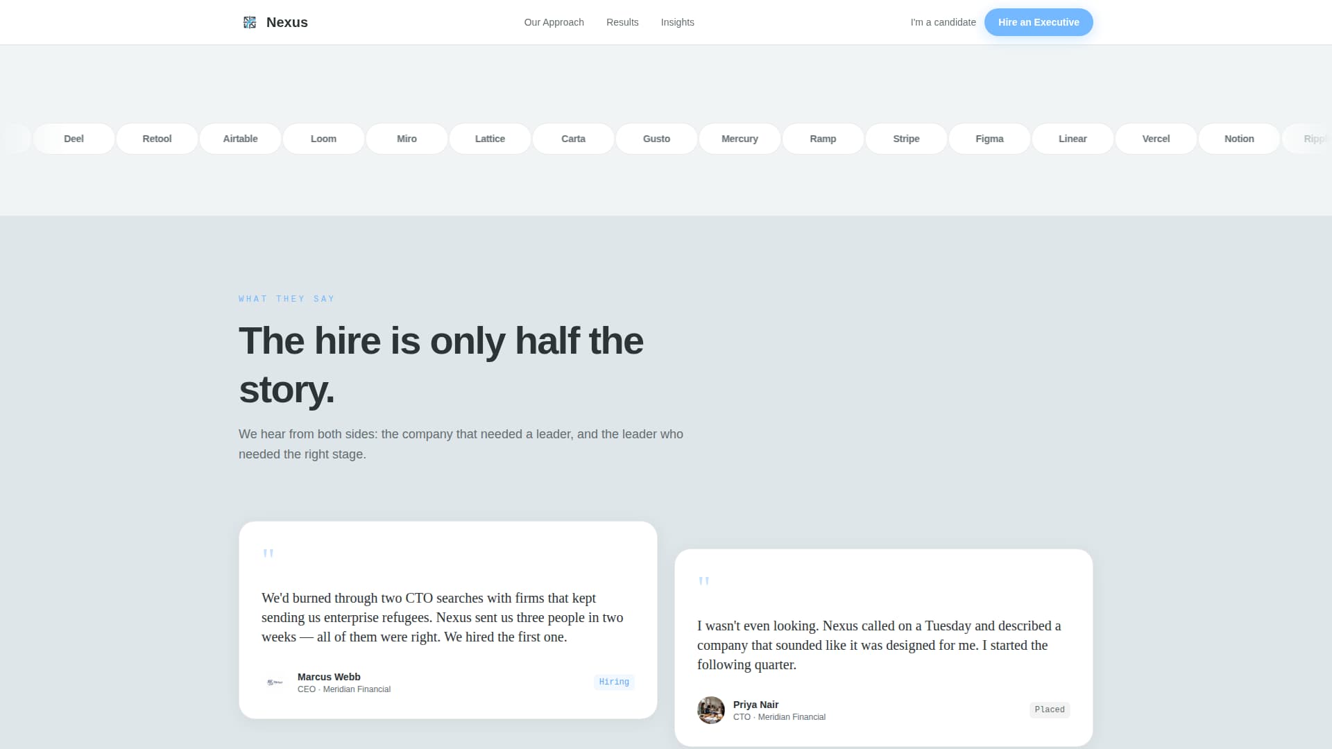Nexus - Elite Executive Landing Page Template