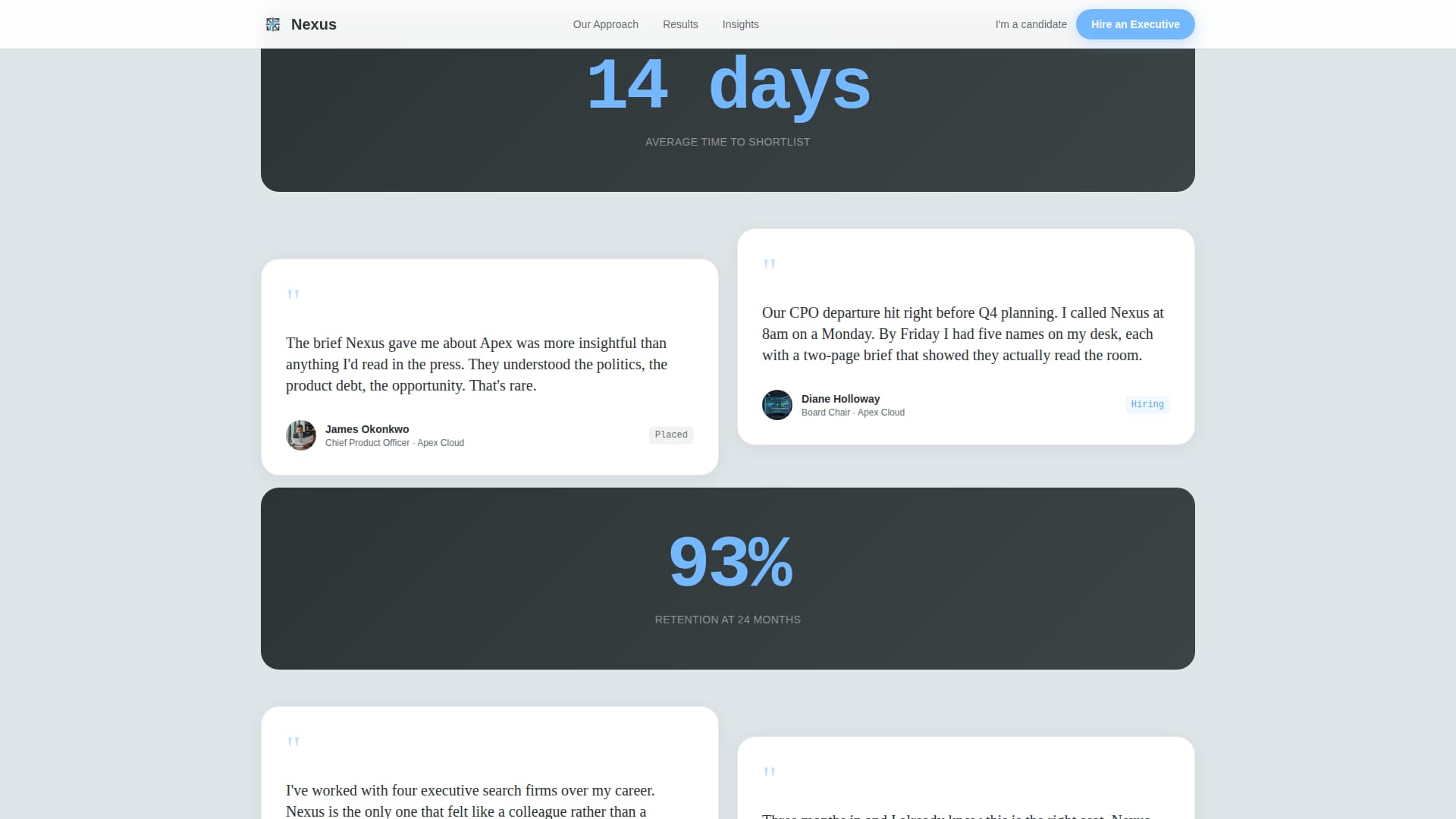 Nexus - Elite Executive Landing Page Template