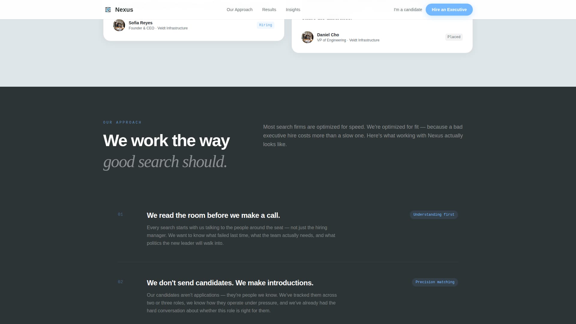 Nexus - Elite Executive Landing Page Template
