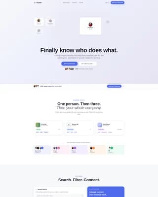 Roster - HR Software Landing page Template