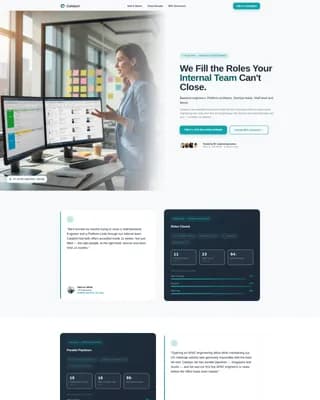 Catalyst - Tech Recruitment Landing page Template
