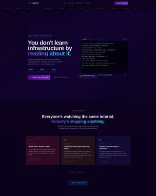 Terminal - Skills Training Landing page Template