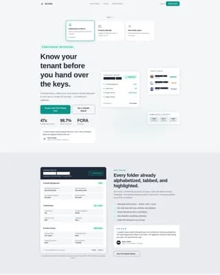 Screen - Tenant Screening Landing page Template