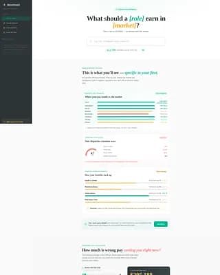 Benchmark - Transportation Compensation Landing page Template