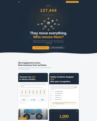 Dispatch - Employee Engagement Landing page Template