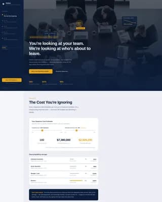 Analyze - Workforce Analytics Landing page Template