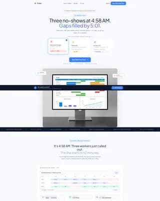 Pulse - Workforce Management Landing page Template