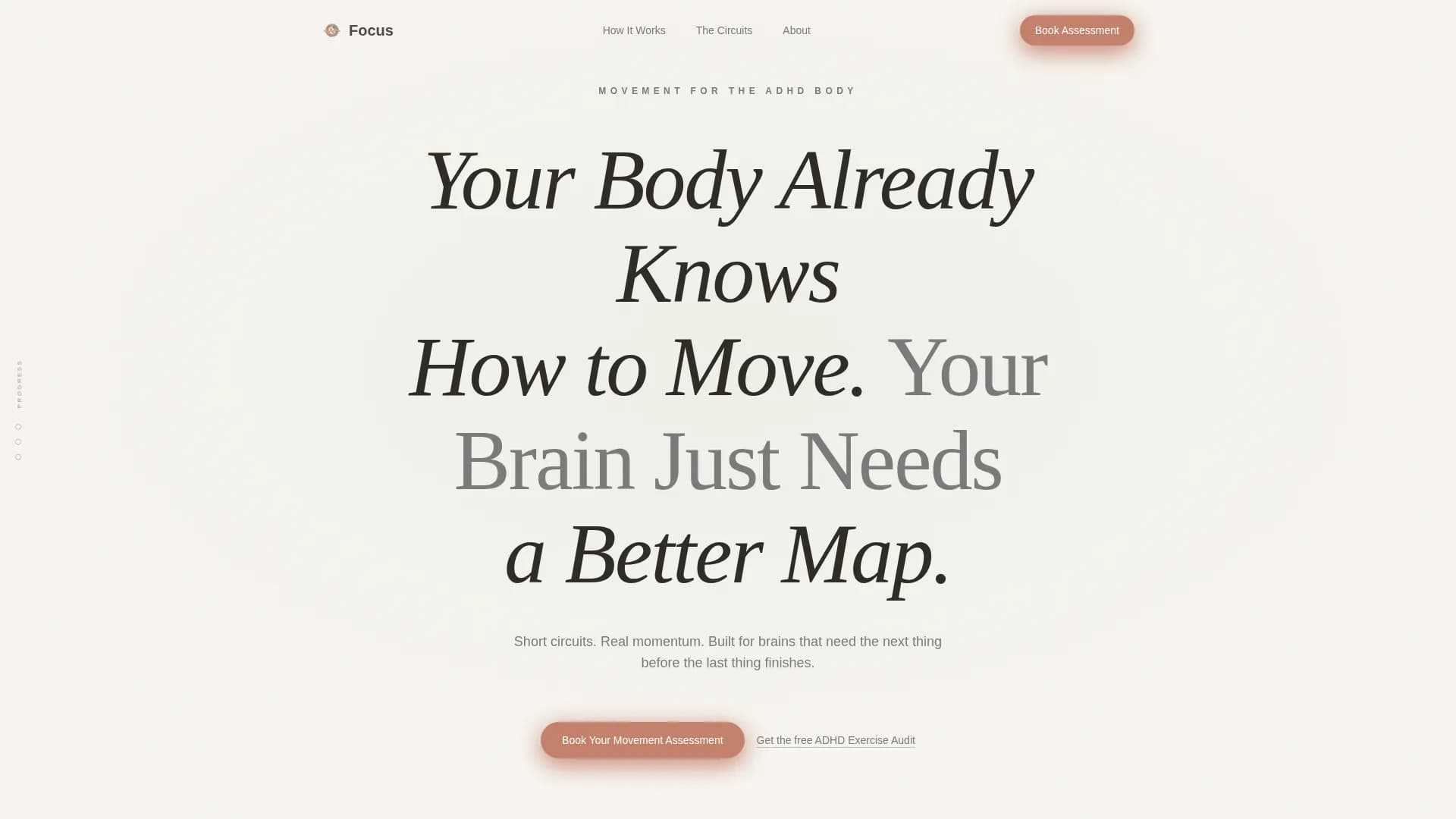 Focus - Exercise Program Landing page Template