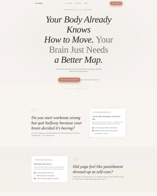 Focus - Exercise Program Landing page Template
