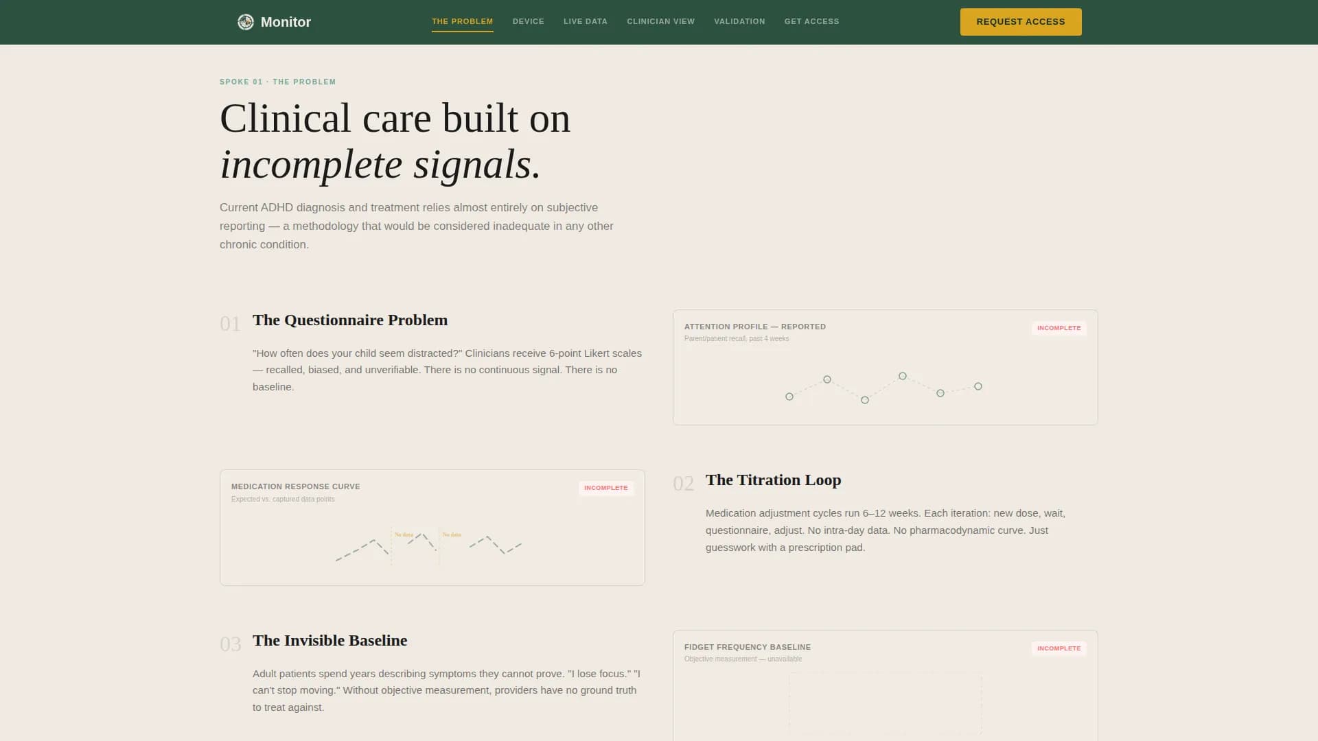 Monitor - Biosensor Platform Landing page Template
