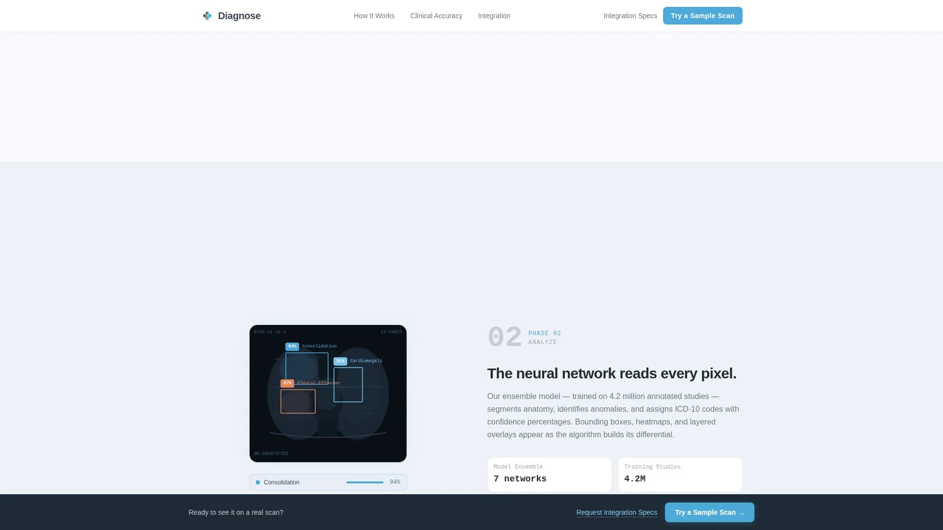 Diagnose - Medical Imaging Landing page Template