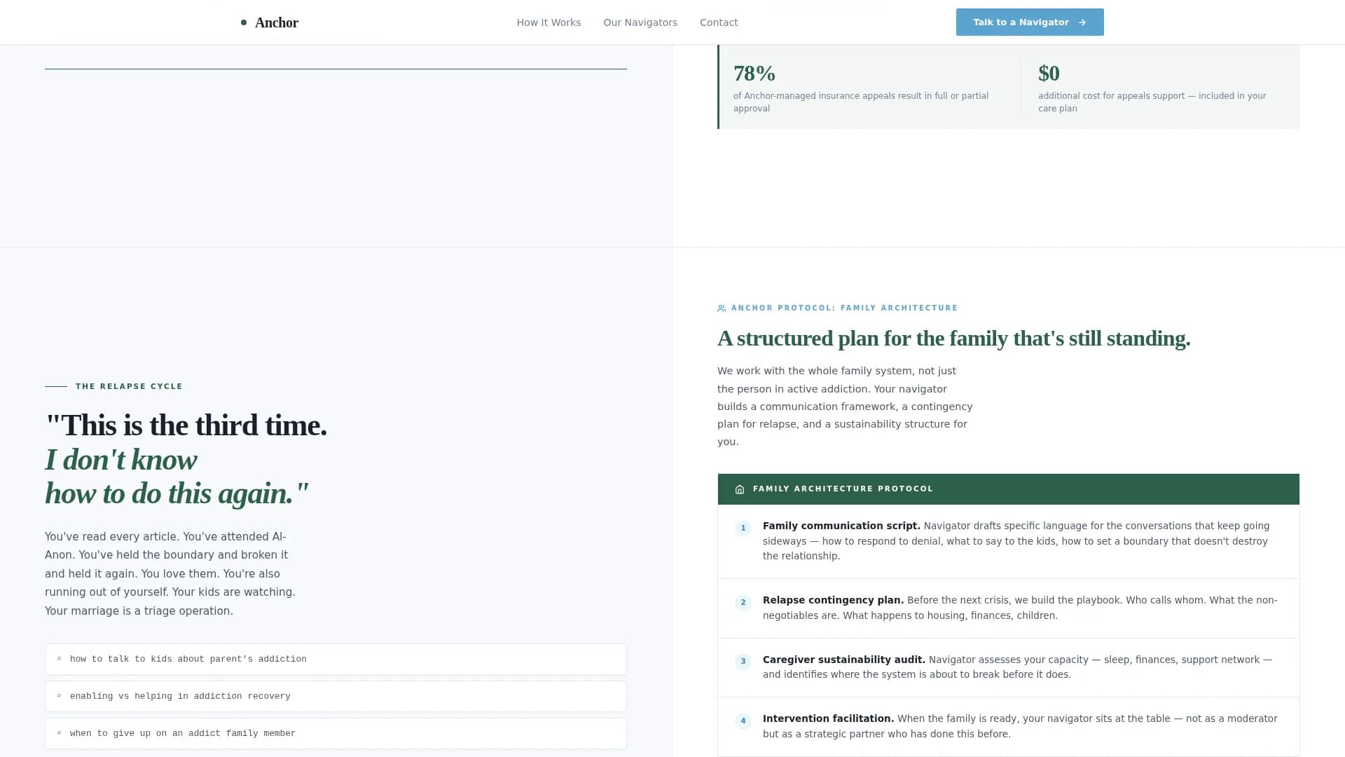 Anchor - Caregiver Services Landing page Template