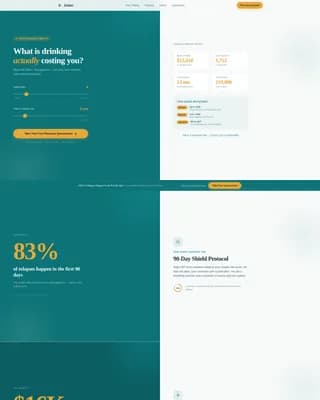 Sober - Therapy App Landing page Template