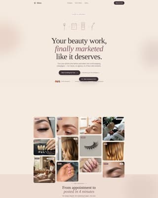 Gloss - Effortless Beautymarketing Landing Page Template