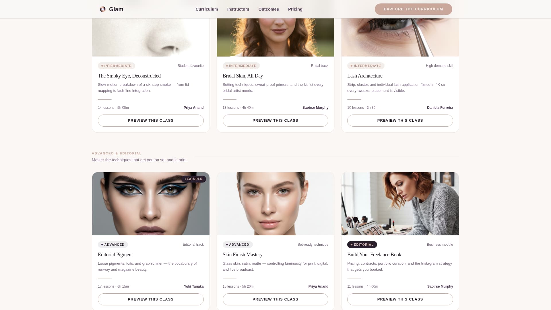 Beauty - Premium Education Landing Page Template
