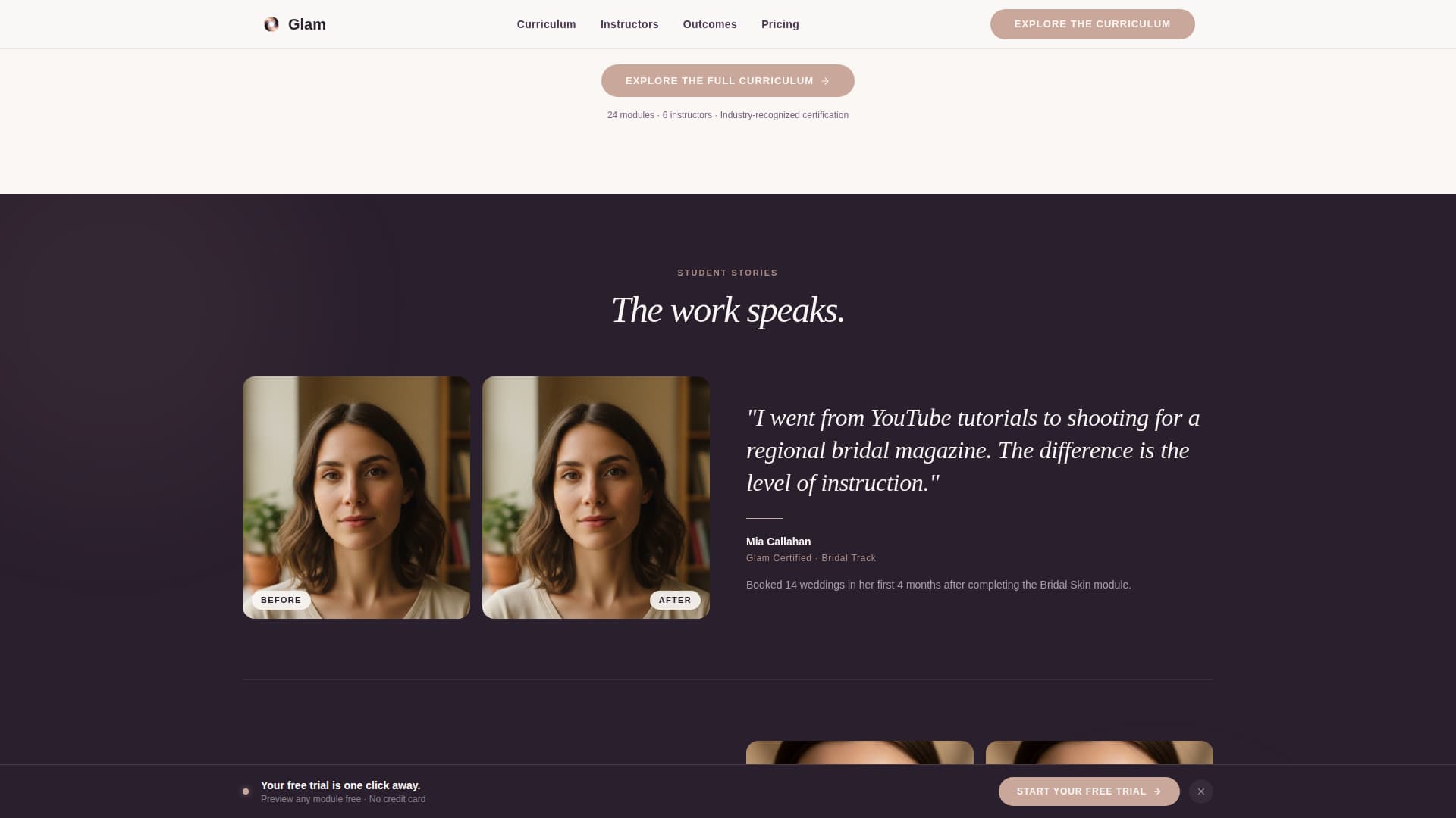 Beauty - Premium Education Landing Page Template