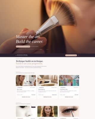 Beauty - Premium Education Landing Page Template