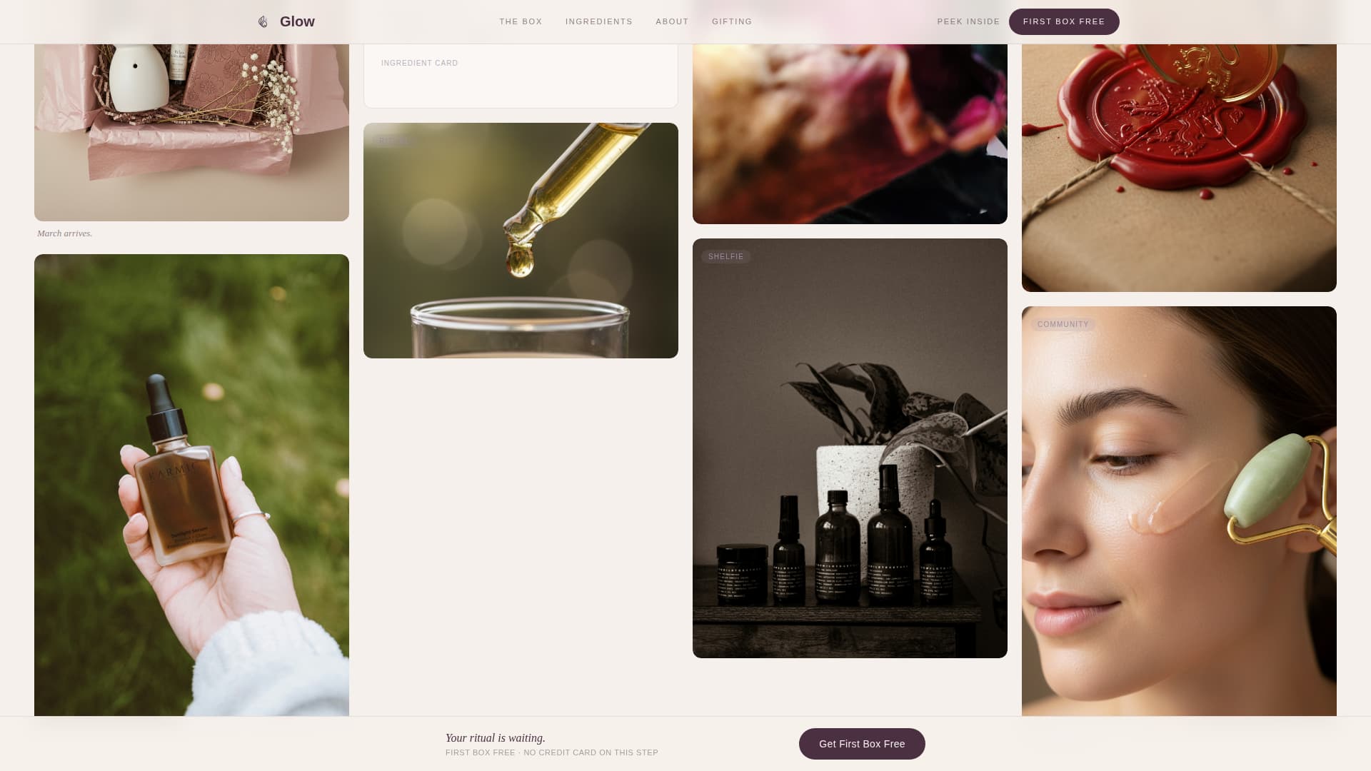 Glow - Radiant Beauty Landing Page Template
