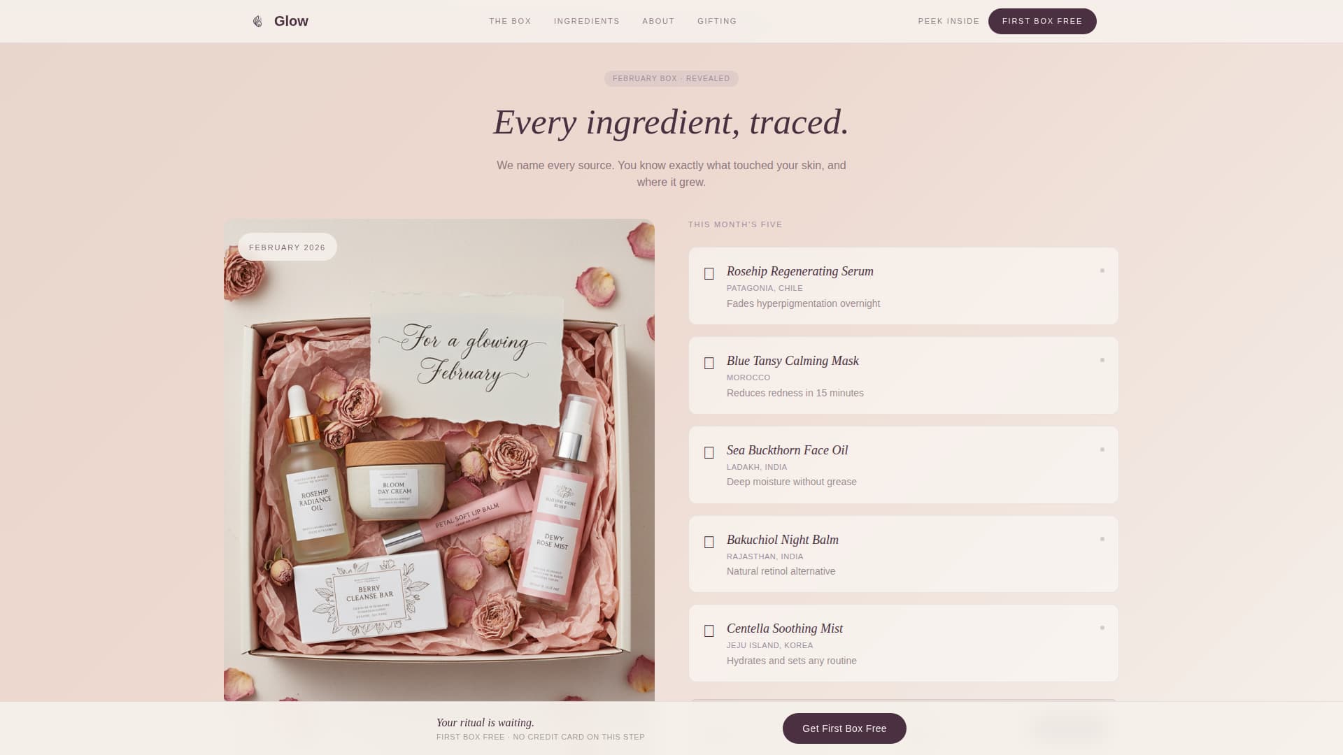 Glow - Radiant Beauty Landing Page Template