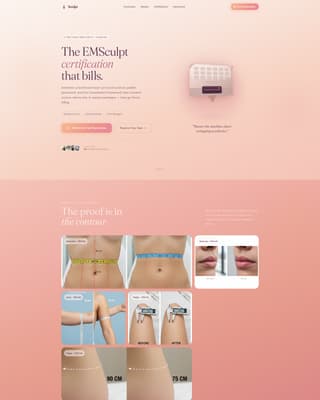 Sculpt - Transformative Bodysculpting Landing Page Template