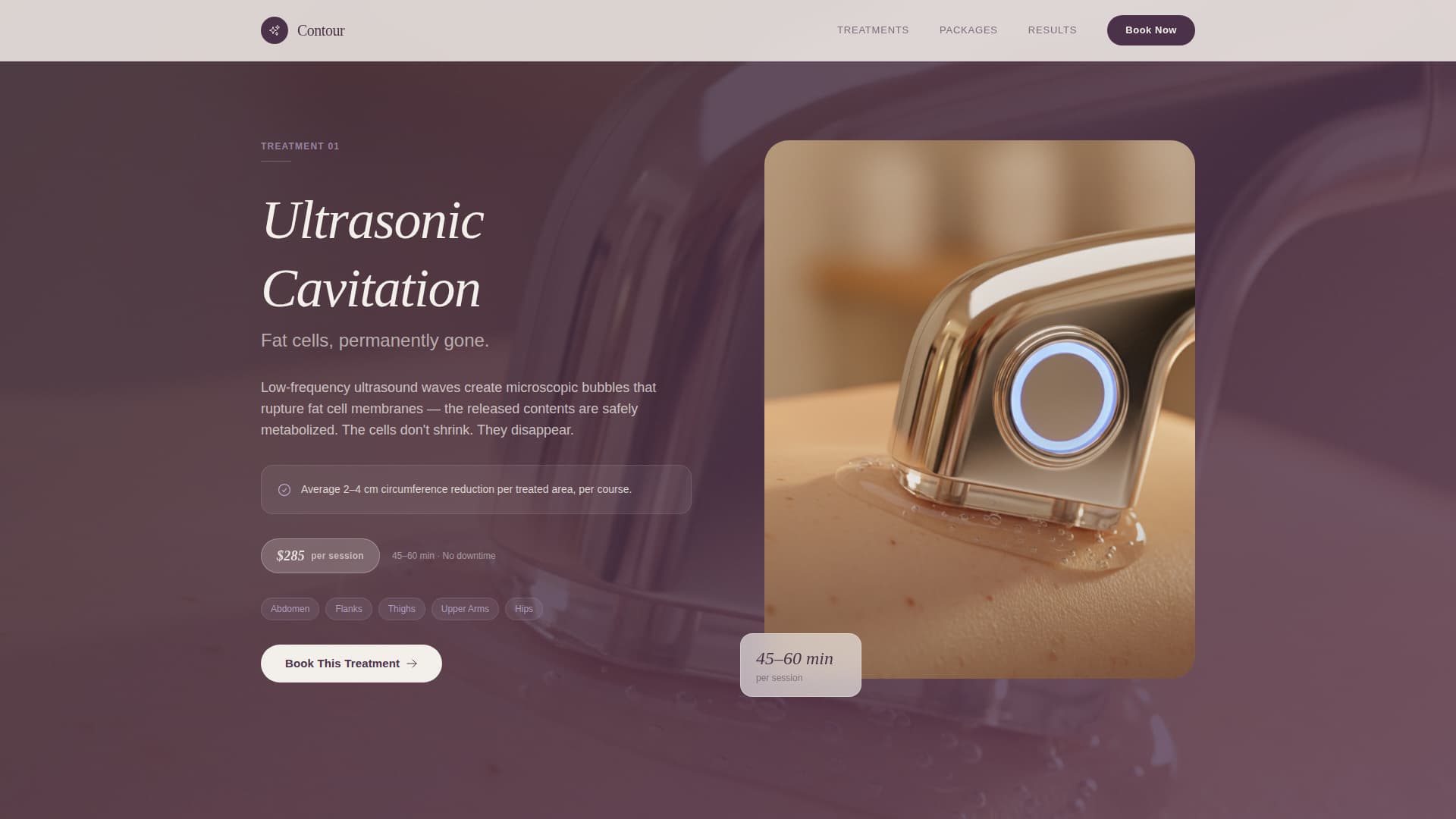 Contour - Transformative Bodysculpting Landing Page Template
