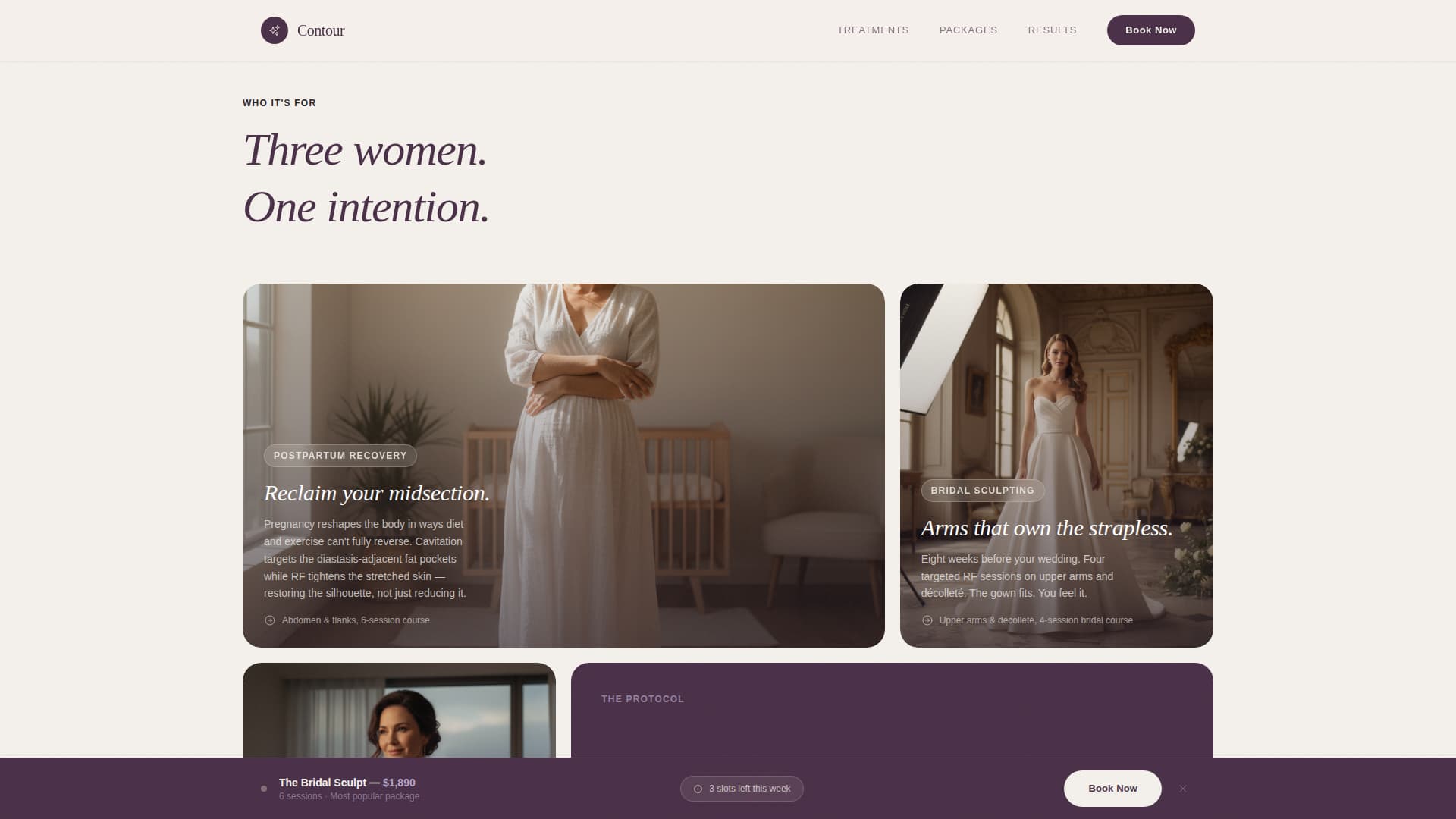 Contour - Transformative Bodysculpting Landing Page Template