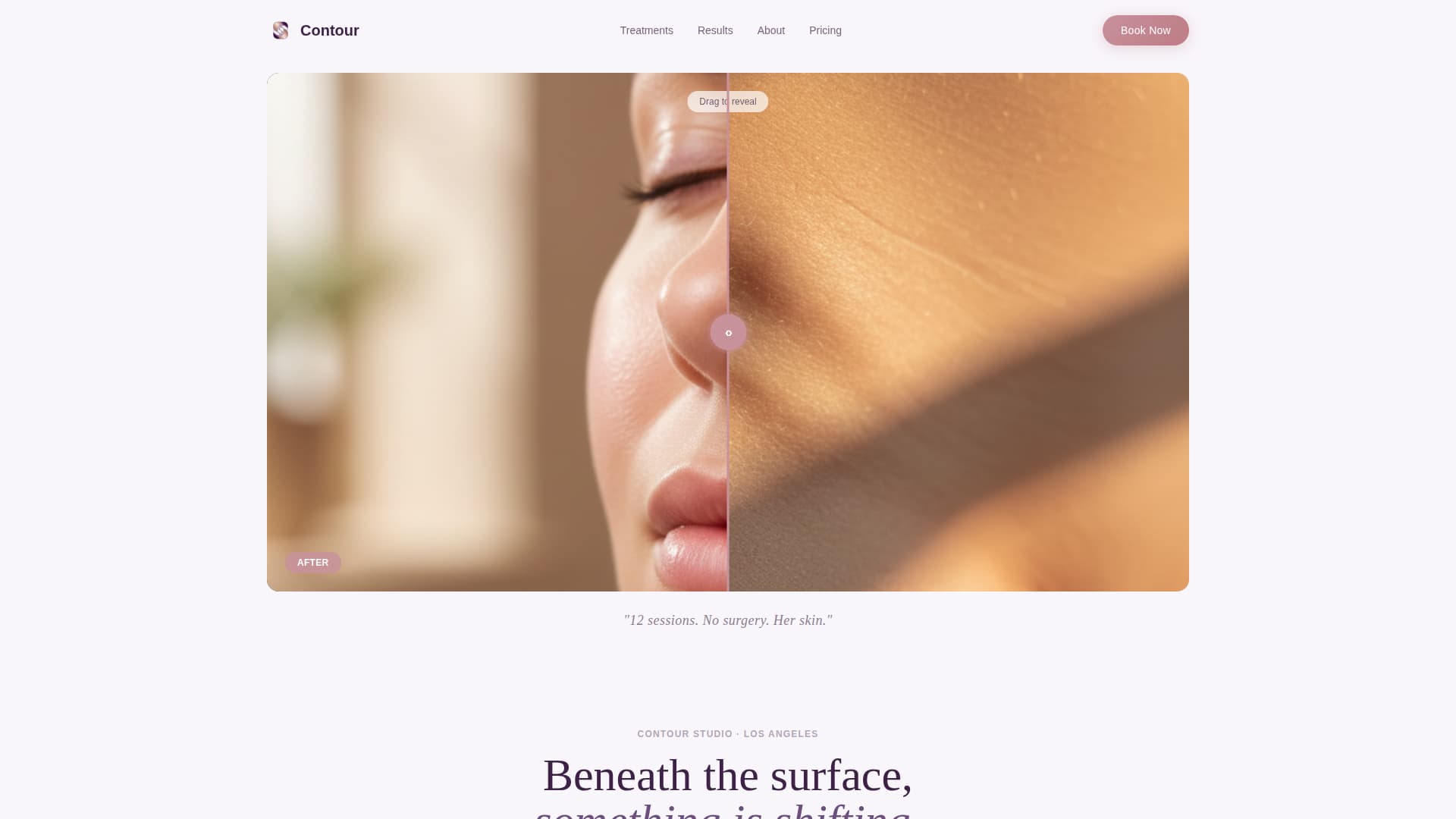 Contour - Transformative Endermologie Landing Page Template