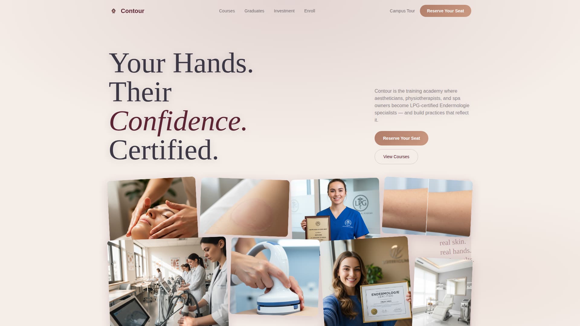 Contour - Luxurious Endermologie Landing Page Template