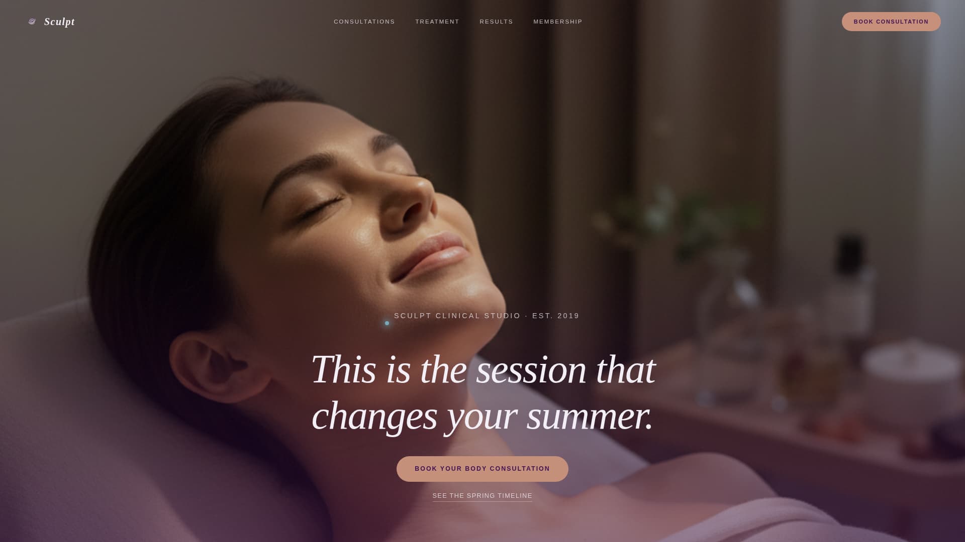 Sculpt - Luxe Coolsculpting Landing Page Template