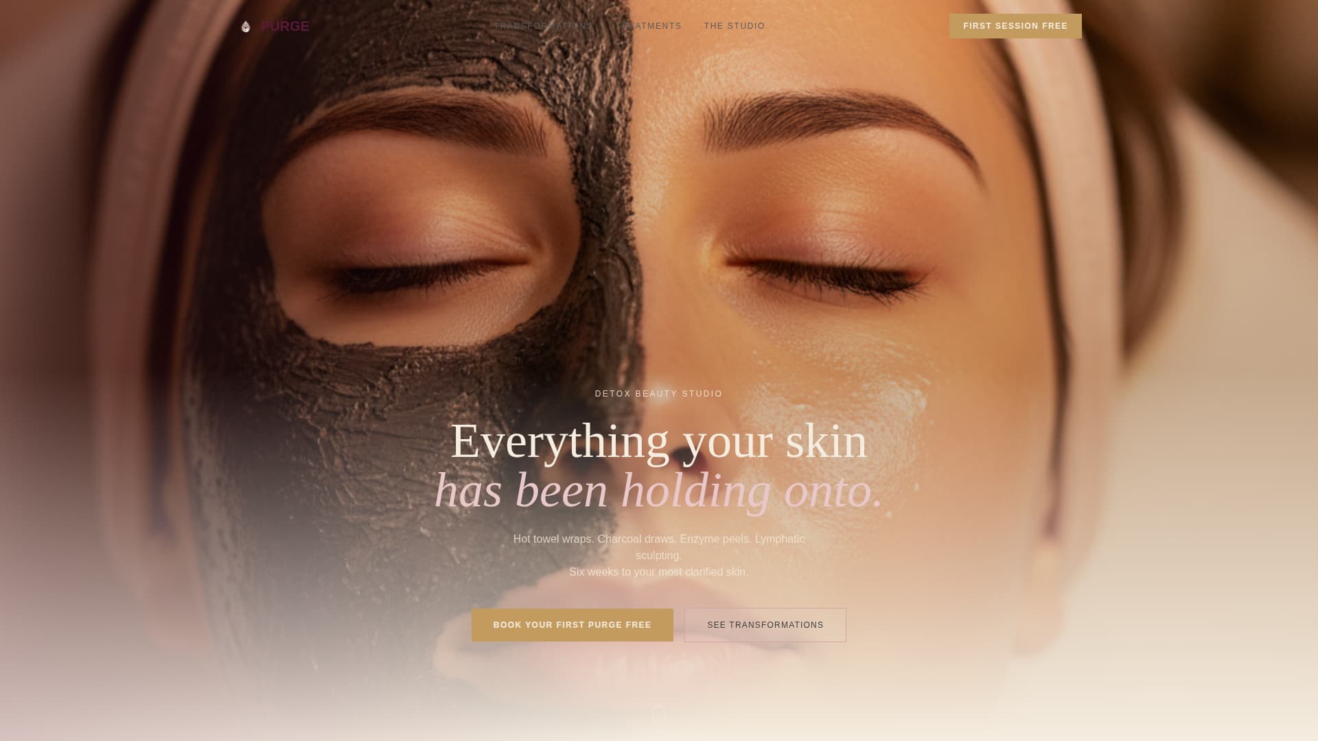 Purge - Transformative Detox Landing Page Template