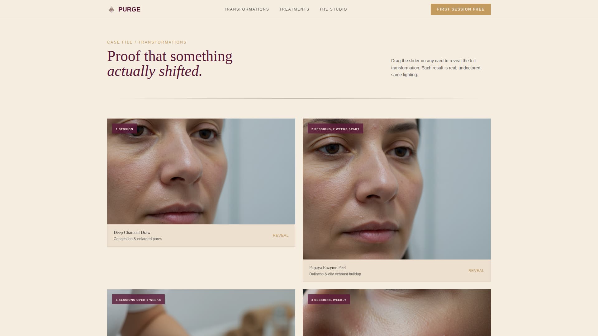 Purge - Transformative Detox Landing Page Template