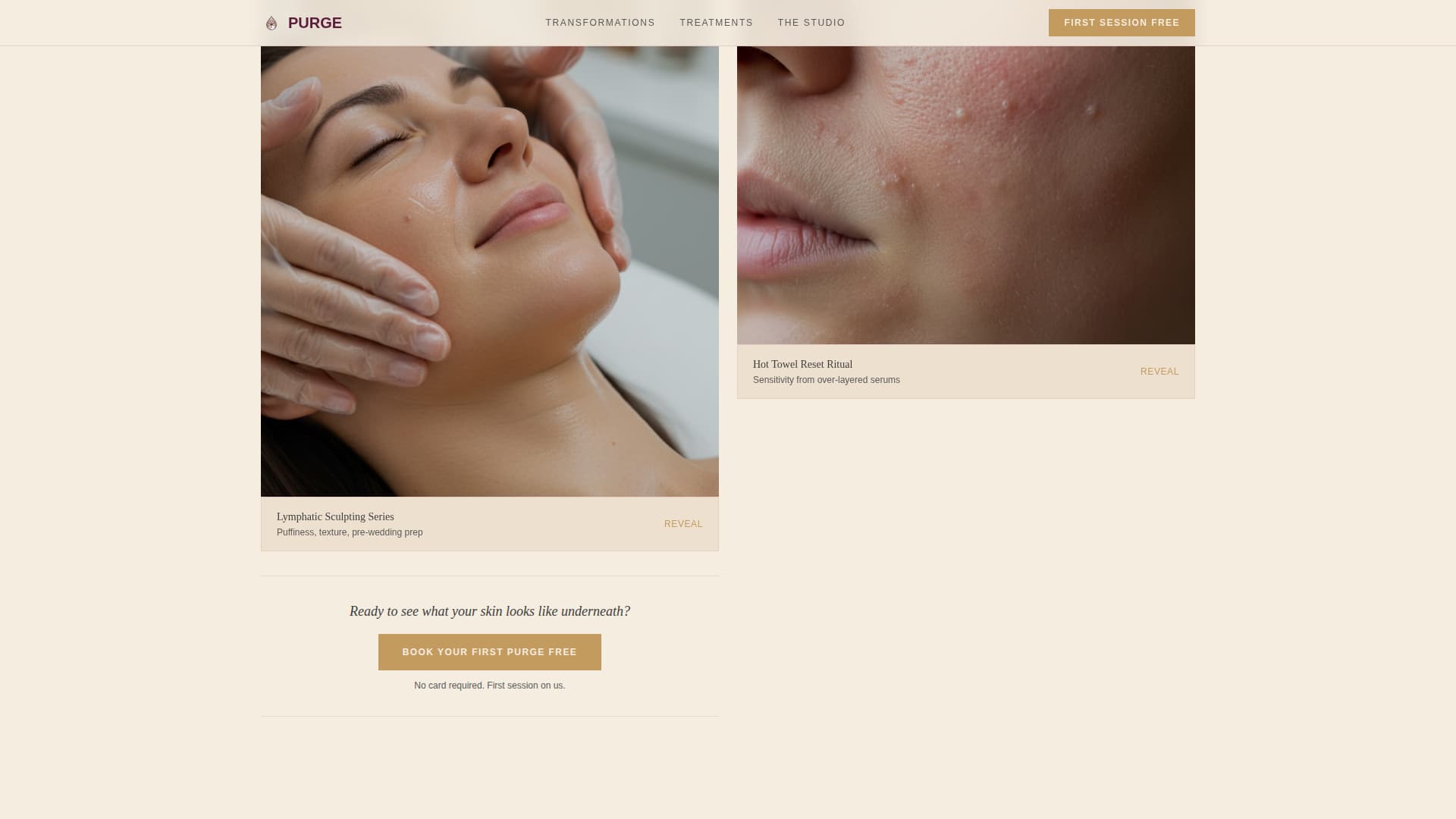Purge - Transformative Detox Landing Page Template