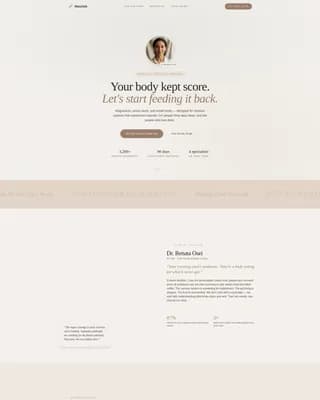 Nourish - Nutrition Program Landing page Template