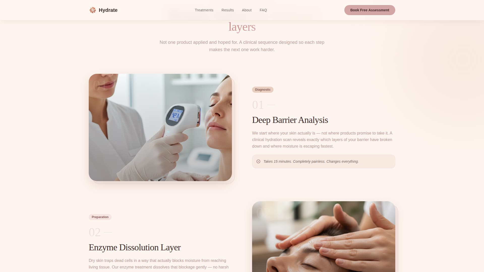 Hydrate - Radiant Skincare Landing Page Template