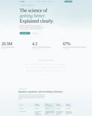Sober - Patient Education Landing page Template
