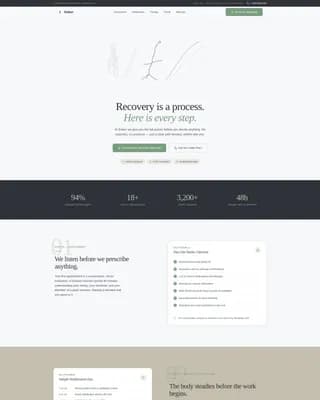 Sober - Specialist Clinic Landing Page Template