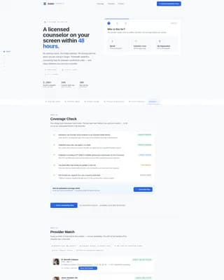 Sober - Telehealth Services Landing page Template