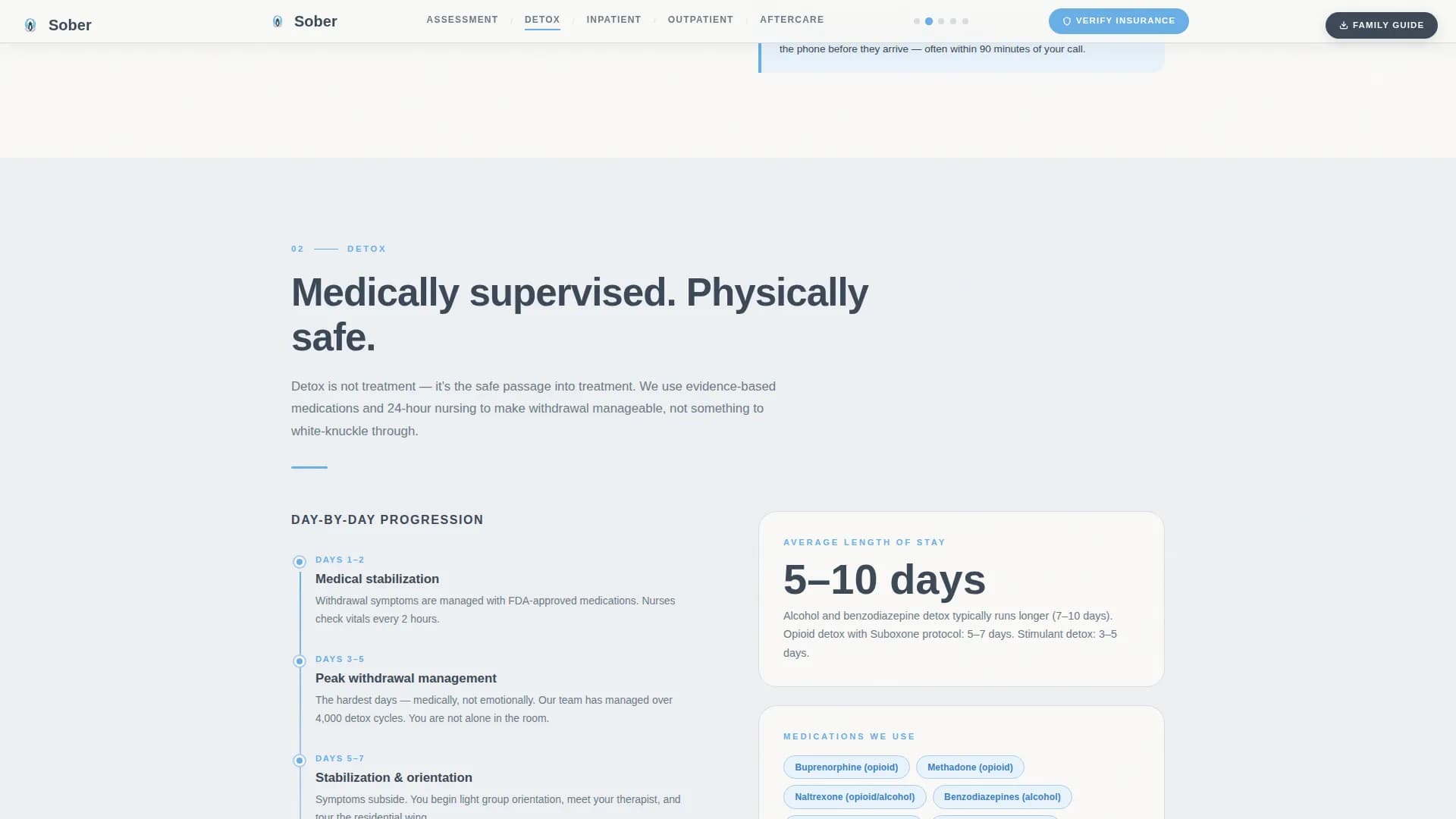 Sober - Rehabilitation Center Landing page Template