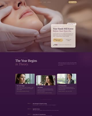 Dermis - Luxurious Esthetician Landing Page Template