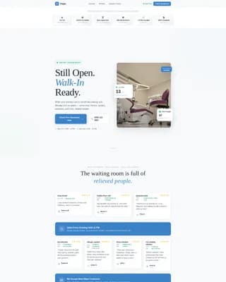 Triage - Urgent Care Landing page Template